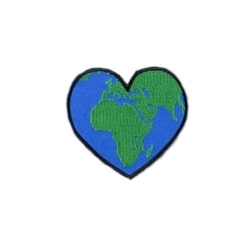 Patch ricamabile terra - patch, cuore